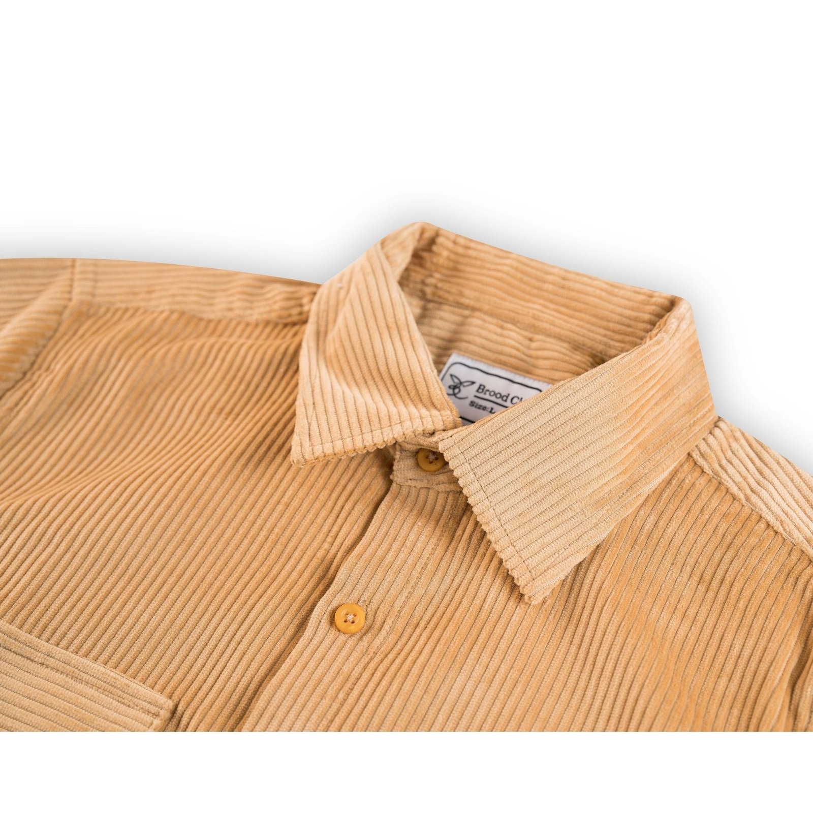 light brown Vintage Corduroy Shacket - Image 4