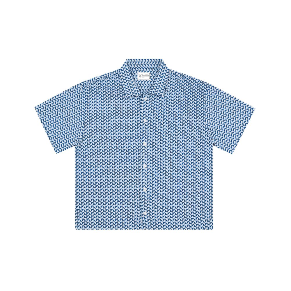 NFC Chevron Print Boxy Shirt