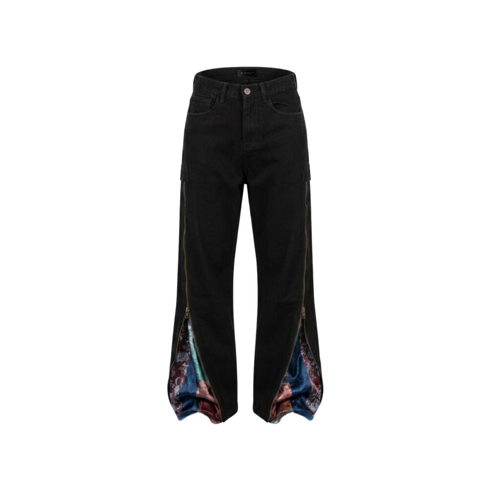 Integrated Side-Zip Gussets Baggy pant