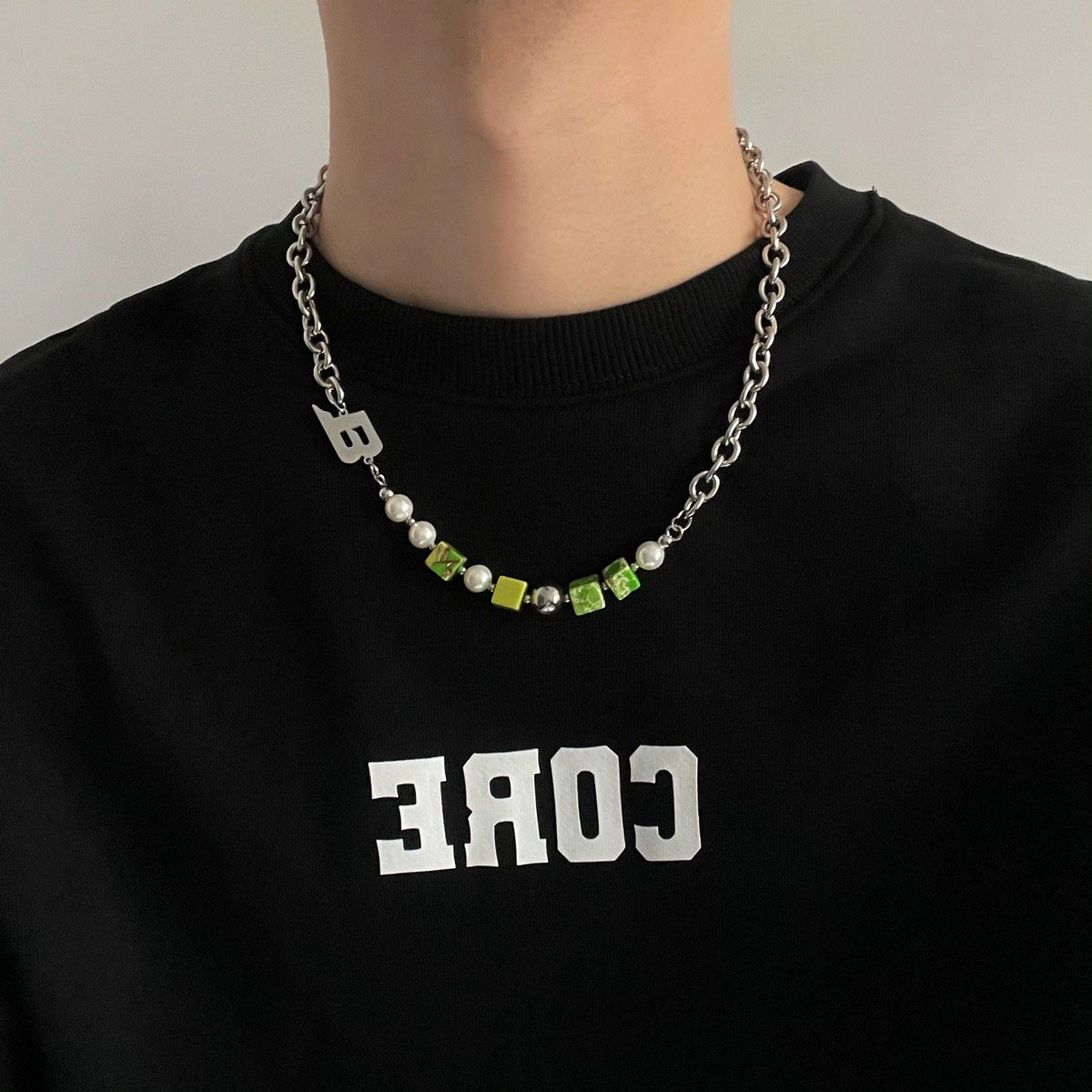 Urban Cube & Pearl Link Chain - Image 2